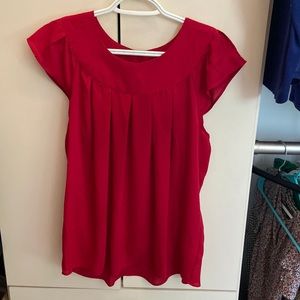 Red blouse